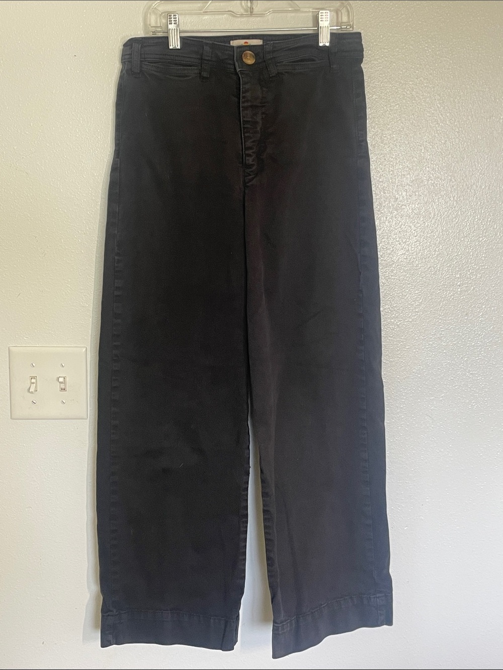 Marine Layer Wide-Leg Black Women's Jeans